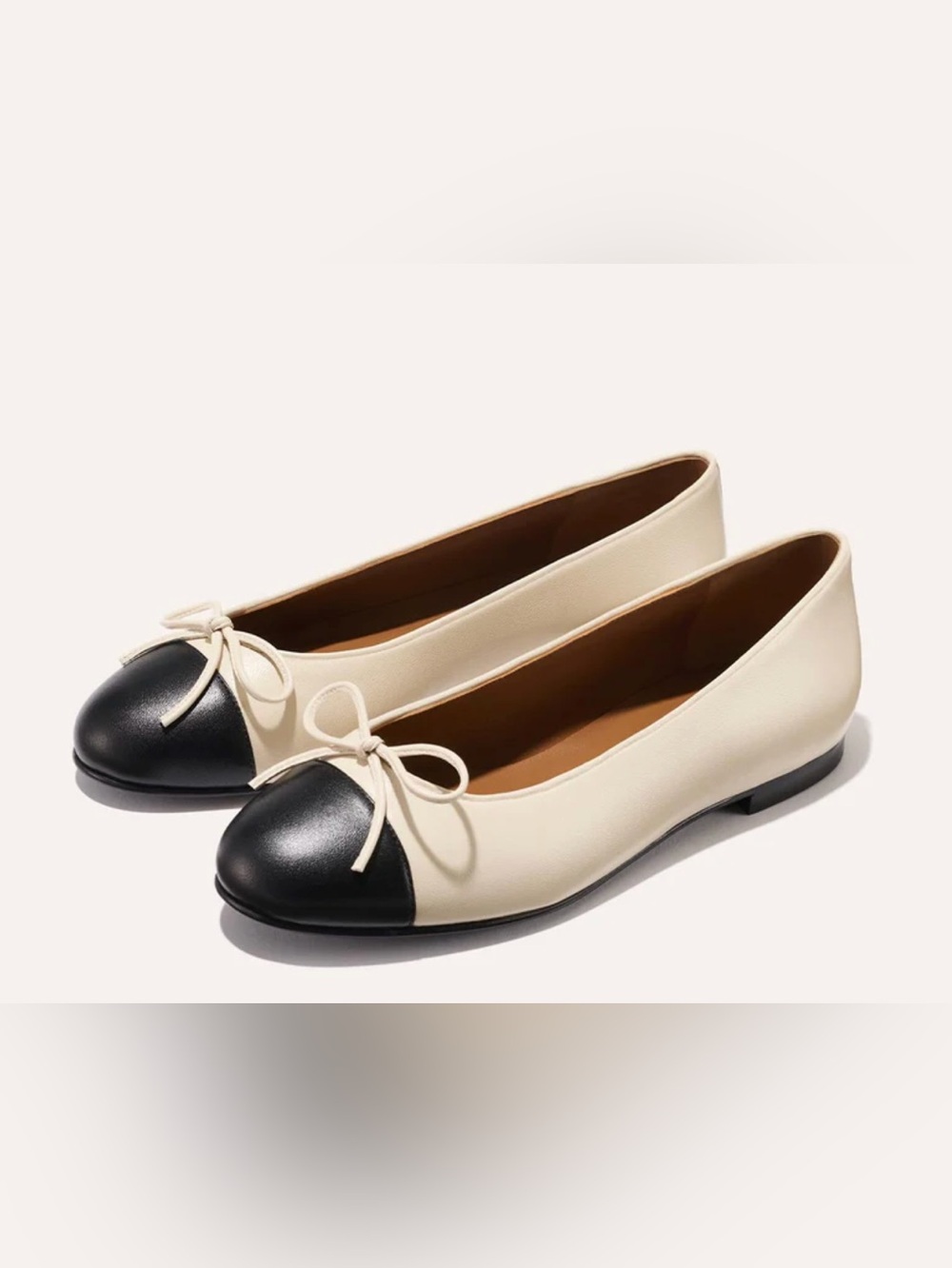 MARGAUX Women's Cap-Toe Flats